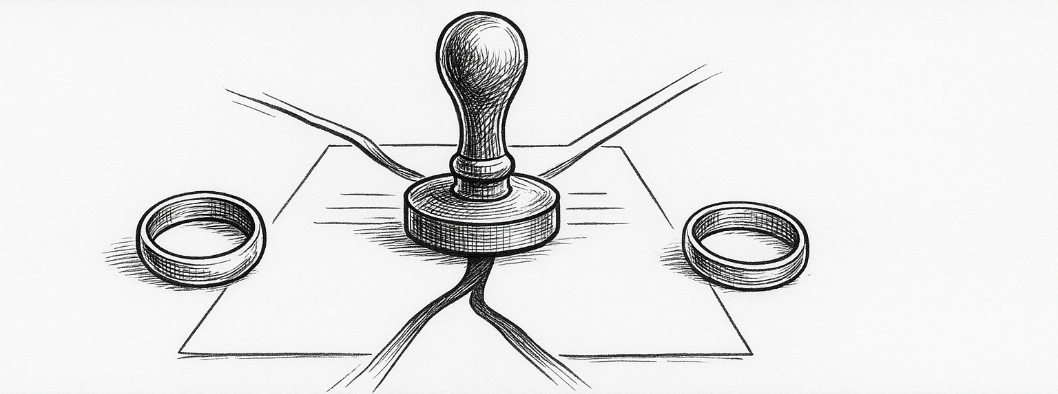el proceso de divorcio notarial